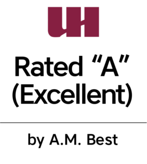 Rated “A” (Excellent) by A.M. Best.