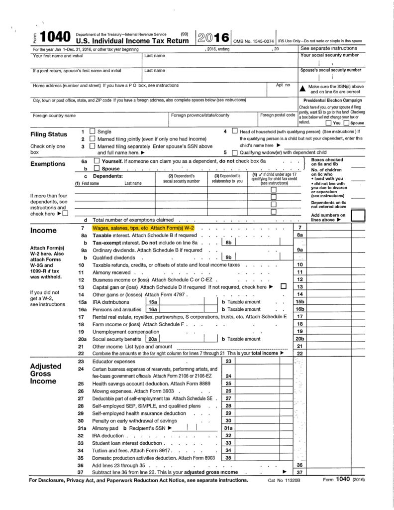 thumbnail of Sample Tax Documents