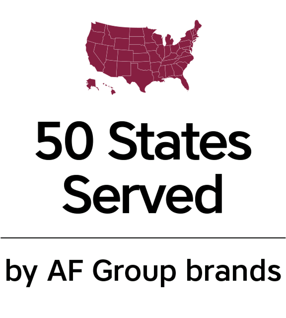 50 States Served by AF Group brands.